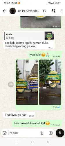 Testimonial Papan Bunga Pernikahan citra garden